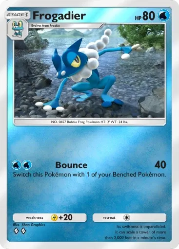 Frogadier card art (Deluxe Pack: Mega)