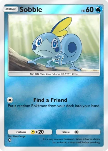 Sobble card art (Deluxe Pack: Mega)