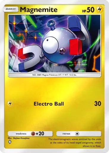 Magnemite card art (Deluxe Pack: Mega)