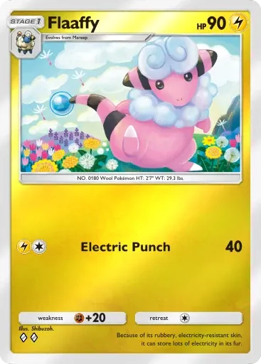 Flaaffy card art (Deluxe Pack: Mega)