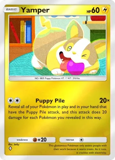 Yamper card art (Deluxe Pack: Mega)