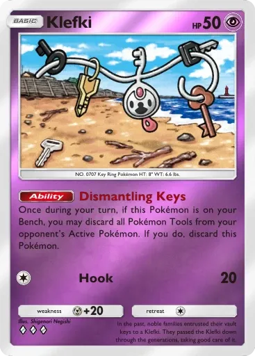 Klefki card art (Deluxe Pack: Mega)