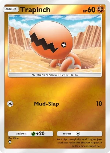 Trapinch card art (Deluxe Pack: Mega)