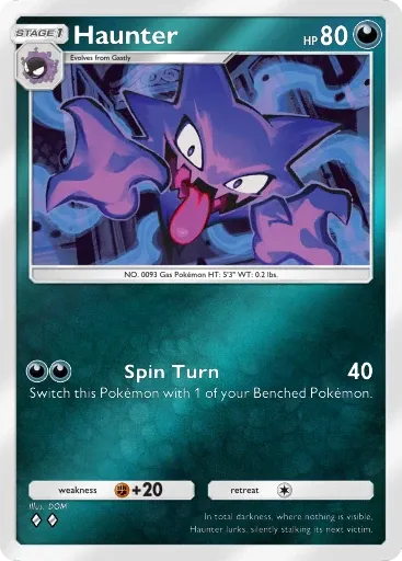 Haunter card art (Deluxe Pack: Mega)
