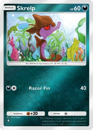 Skrelp card art (Deluxe Pack: Mega)