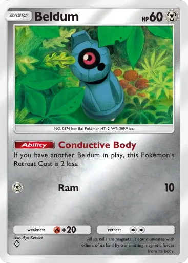 Beldum card art (Deluxe Pack: Mega)