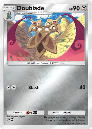 Doublade card art (Deluxe Pack: Mega)