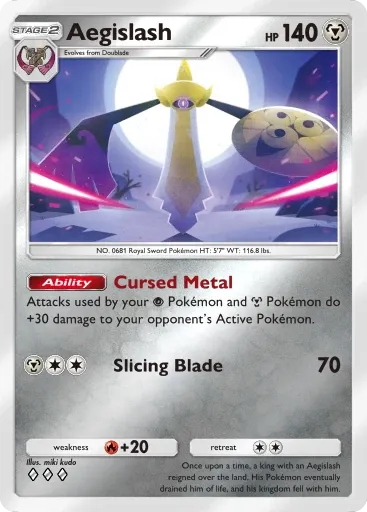 Aegislash card art (Deluxe Pack: Mega)