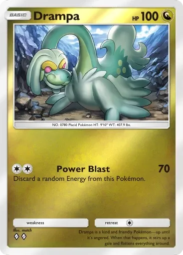 Drampa card art (Deluxe Pack: Mega)