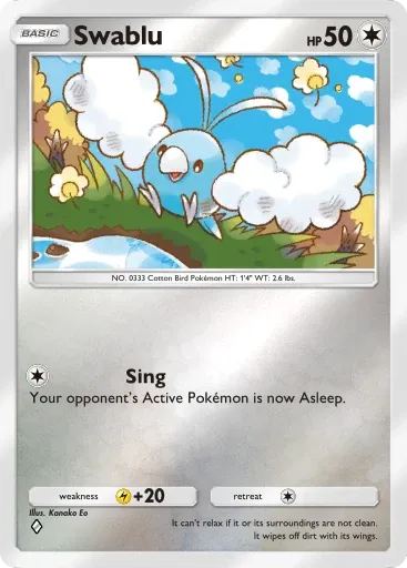 Swablu card art (Deluxe Pack: Mega)
