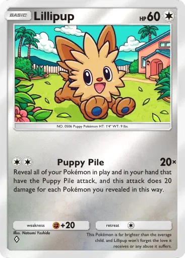 Lillipup card art (Deluxe Pack: Mega)