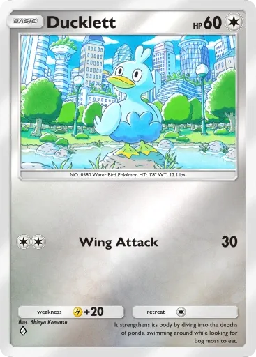 Ducklett card art (Deluxe Pack: Mega)