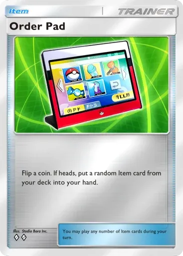 Order Pad card art (Deluxe Pack: Mega)