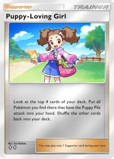 Puppy-Loving Girl card art (Deluxe Pack: Mega)