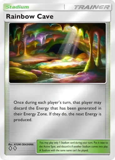 Rainbow Cave card art (Deluxe Pack: Mega)
