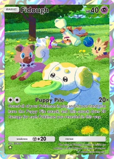 Fidough card art (Deluxe Pack: Mega)