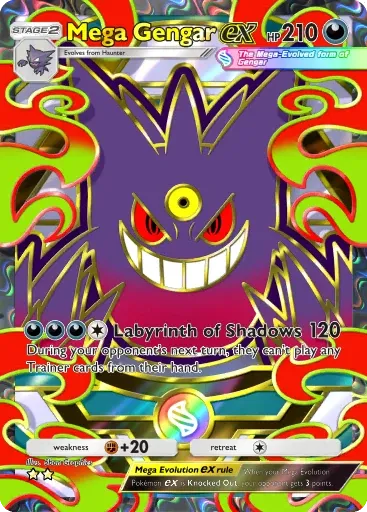 Mega Gengar ex card art (Deluxe Pack: Mega)