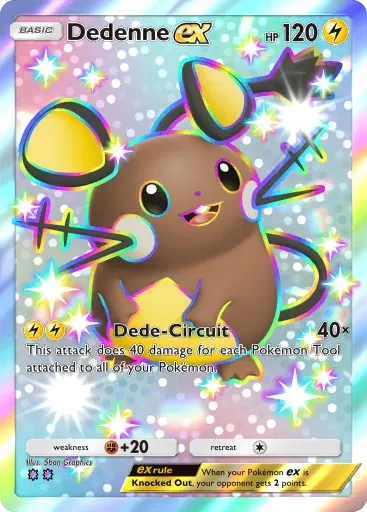 Dedenne ex card art (Deluxe Pack: Mega)