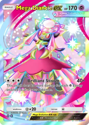 Mega Diancie ex card art (Deluxe Pack: Mega)