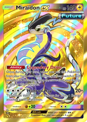 Miraidon ex card art (Deluxe Pack: Mega)