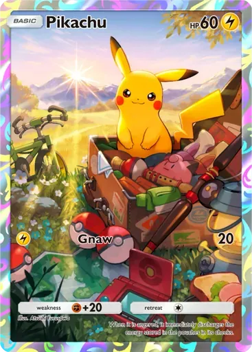 Pikachu card art (Promo-A)