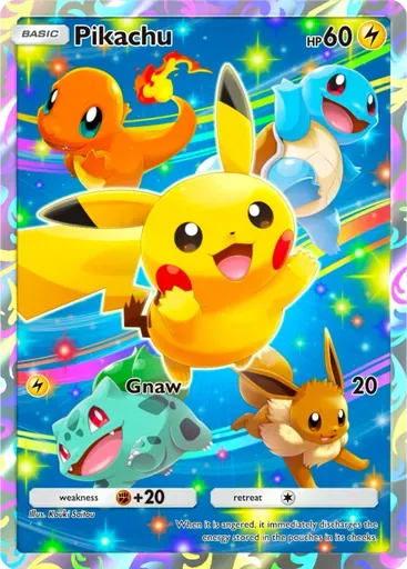Pikachu card art (Promo-A)