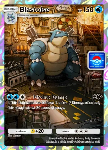Blastoise card art (Promo-A)