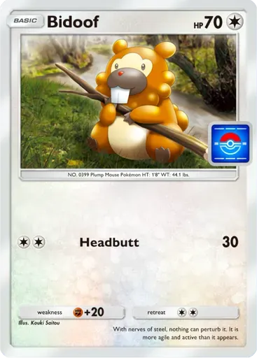Bidoof card art (Promo-A)