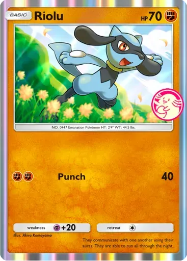 Riolu card art (Promo-A)