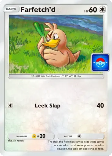 Farfetch'd card art (Promo-A)
