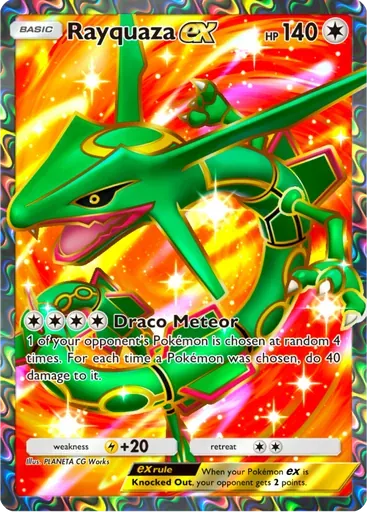 Rayquaza ex card art (Promo-A)
