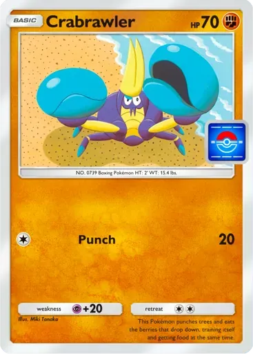 Crabrawler card art (Promo-A)