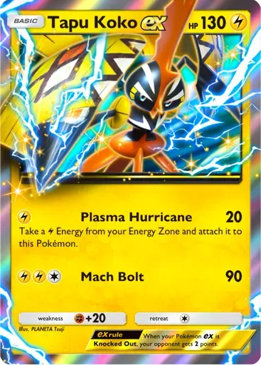 Tapu Koko ex card art (Promo-A)