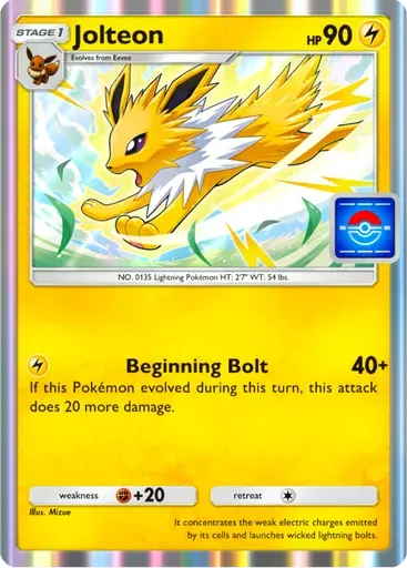 Jolteon card art (Promo-A)