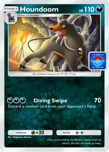Houndoom card art (Promo-A)