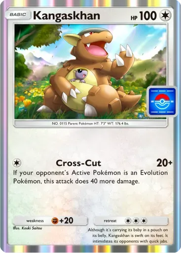 Kangaskhan card art (Promo-A)