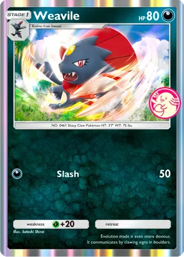 Weavile card art (Promo-A)
