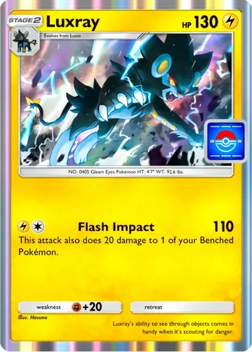 Luxray card art (Promo-B)