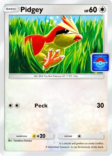 Pidgey card art (Promo-B)