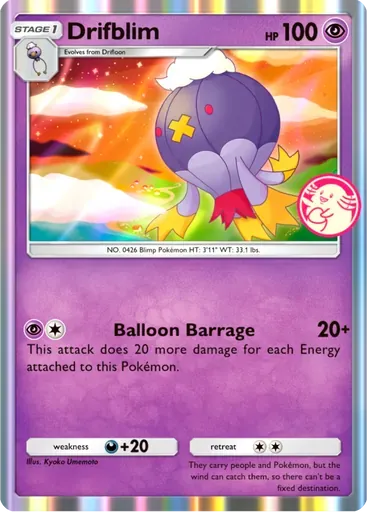 Drifblim card art (Promo-B)