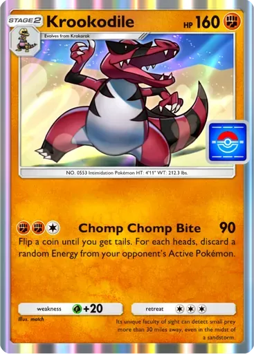 Krookodile card art (Promo-B)
