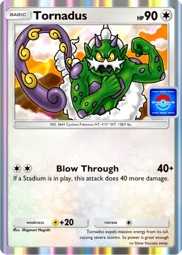 Tornadus card art (Promo-B)