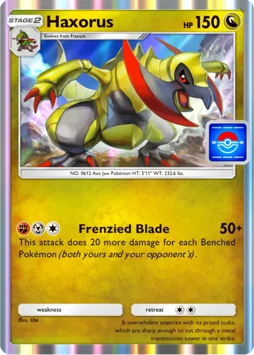 Haxorus card art (Promo-B)