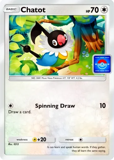 Chatot card art (Promo-B)