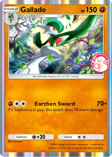 Gallade card art (Promo-B)
