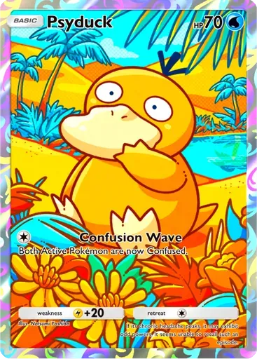 Psyduck card art (Promo-B)