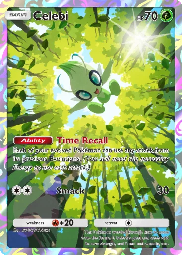 Celebi card art (Promo-B)