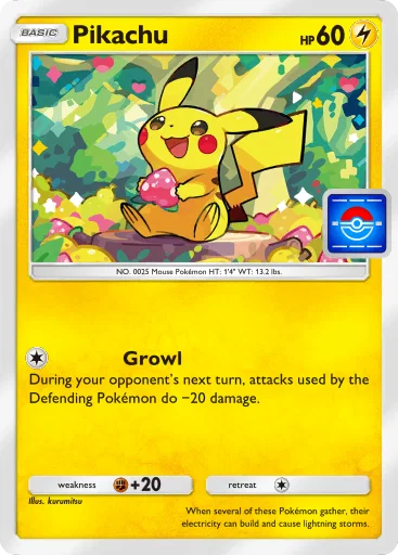 Pikachu card art (Promo-B)