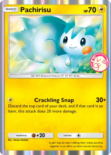 Pachirisu card art (Promo-B)