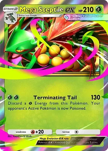 Mega Sceptile ex card art (Promo-B)